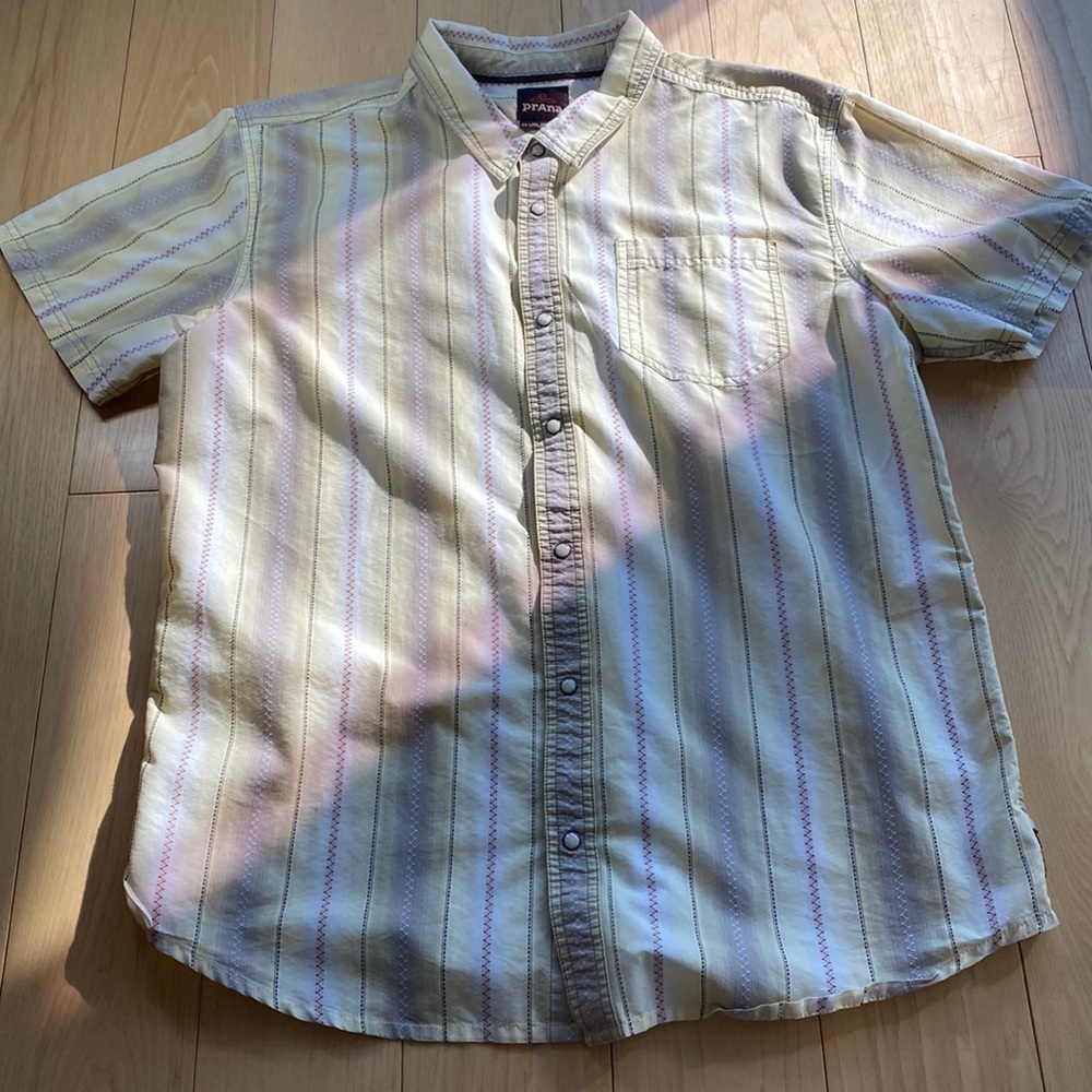 Mens prAna crystal button down